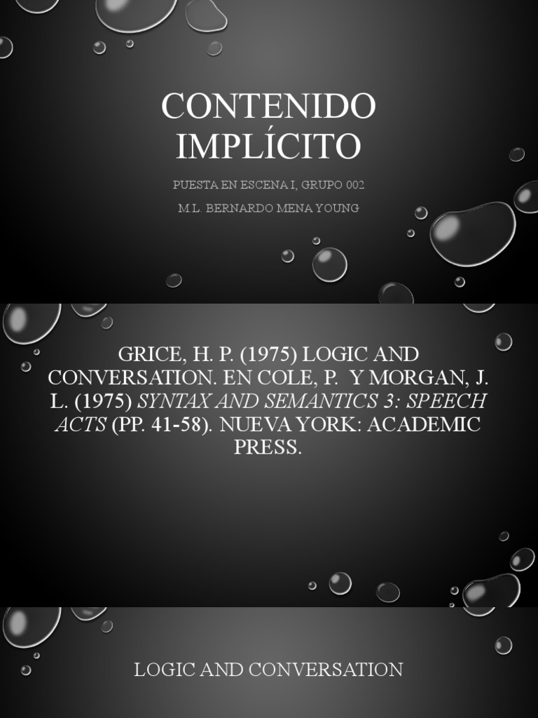 Contenido Implícito | PDF | Lógica