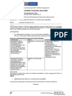 Informe Del Personal de Las Actividades