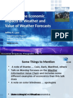 Assessing Economic Impacts of Weather Forecasts