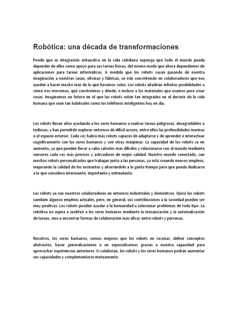 Avances en Robótica y Autonomía 2023 | PDF | Robot | Robótica