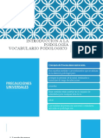 Introduccion Podologia Vocabulario