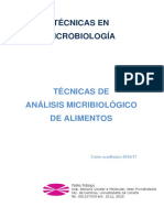 Técnicas en Microbiología - Alimentos 2016-17