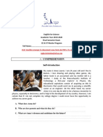 Comprehension: N.B: Veuillez Envoyer Le Document Sous Form de PDF A L'e-Mail Suivant