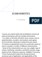 Ec368 Robotics: 2.1 Sensors