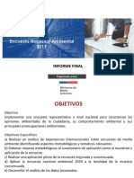 Encuesta Nacional Ambiental 2019: Informe Final