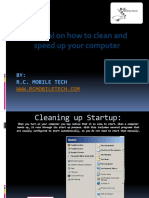 How To Clean and Speed Up Your Computer Easily.