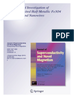 Synthesis and Investigation of Electrode