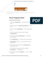 File 8 - Progress Check - American English File - Oxford University Press