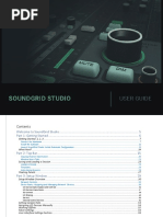 Soundgrid Studio Manual