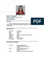 Jane Tagadiad Resume