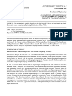 AFPD 62-4 Standards of Airworthiness For Passenger Carrying Commercial Derivative Transport Aircraft