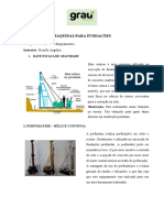 Máquinas para fundações: bate-estaca e perfuratriz