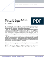 How To Write and Publish A Scientific Paper: Seventh Edition