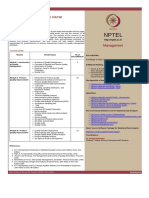 Nptel: Quality Management - Web Course