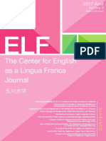 The Center For English As A Lingua Franca Journal: ISSN 2189-0463
