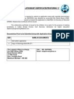 Issue of Relationship Certificate or Proforma C'