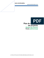 PMOInformatica Plan de Direccion de Proyecto Plantilla