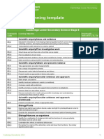 Long-Term Planning Template: Cambridge Lower Secondary Science Stage 8