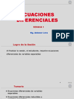 Ecuaciones Diferenciales: Semana 1