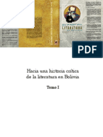 Hacia Una Historia Critica de La Literatura