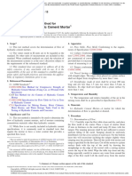 Flow of Hydraulic Cement Mortar: Standard Test Method For