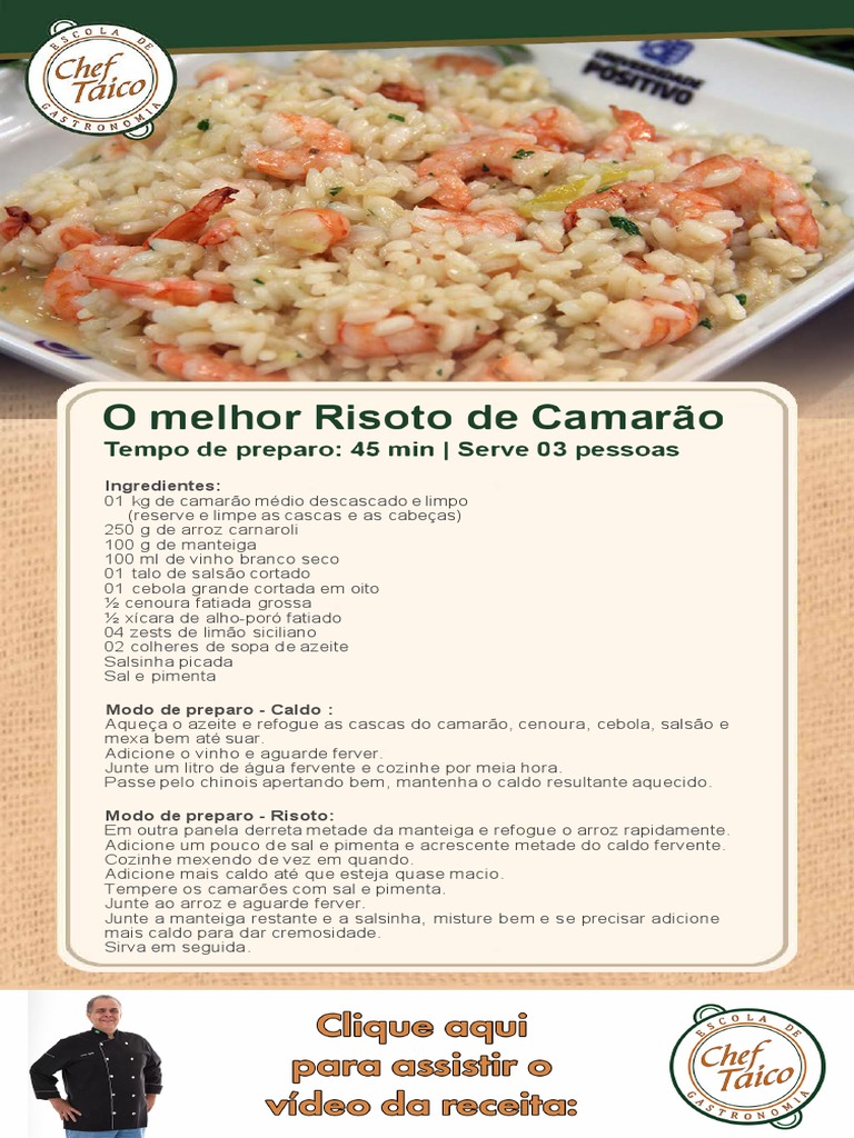 A MELHOR RECEITA DE ARROZ COM PEIXE E FRUTOS DO MAR DO CHEF TAICO