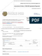 Comprovante de Pedido Da Certidão