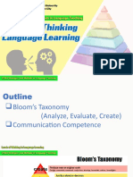 LT503 - Levels of Thinking in Language Learning