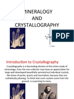 Mineralogy AND Crystallography