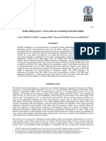 Time-Frequency Analysis of Earthquake Records: Carlos I Huerta-Lopez, Yongjune Shin, Edward J Powers and Jose M Roesset