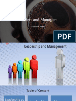 Leaders and Managers