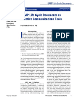 GAMP Life Cycle Documents As Effective Communications Tools: by Matt Bothe, PE