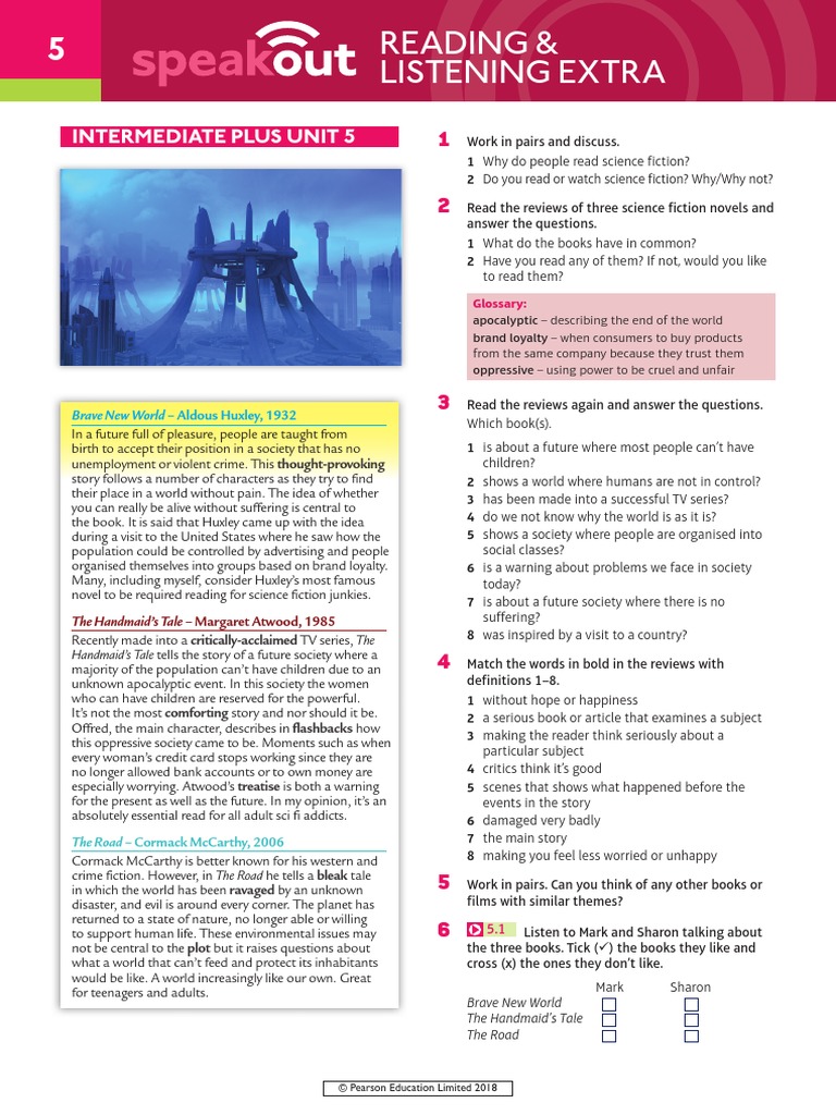 Speakout Reading and Listening Extra Intermediate Plus Unit 5 | PDF ...