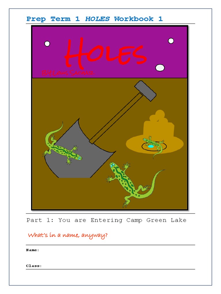 Holes - Work Book 1 | PDF | Mark Twain
