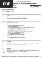 Standard Specification For Aggregate For Masonry Mortar