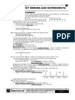 Measurement Errors & Experiments