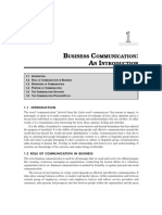 Business Communication an Introduction