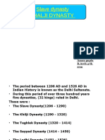 Slave Dynasty Khalji Dynasty: Presented By: Aman Gupta B.Arch 4 TH Sem