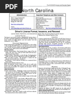 North Carolina: Driver's License Format, Issuance, and Renewal