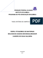 05 Dissertação (mestrado) - Perfil fitoquímico de materiais biológicos usados em dessalinizador caseiro de água salobra  - Tadeu Antônio de Campos Costa - 2011