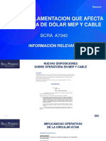 Nueva Reglamentacion Del BCRA Afectando Operatoria MEP y CABLE