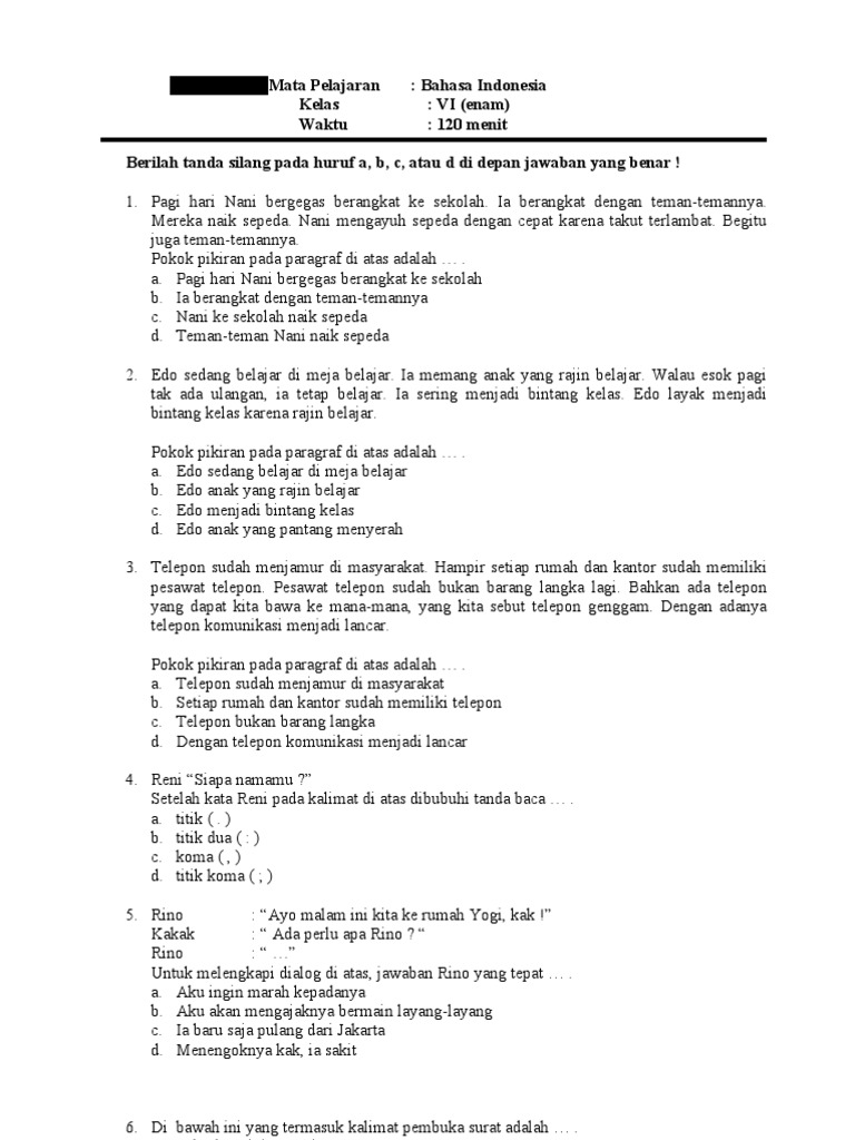 Try Out Bi Kec