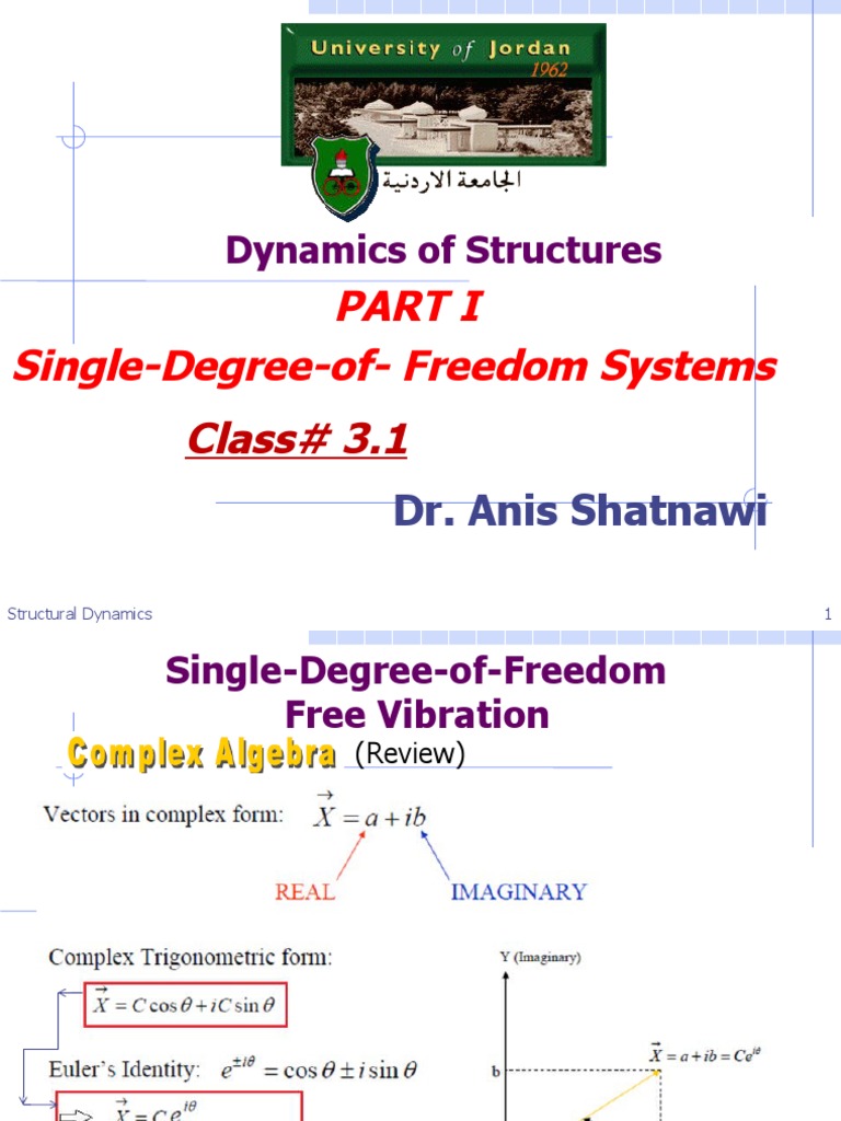 SDOF Free Vibration Analysis | PDF | Damping | Oscillation