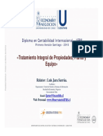 Tratamiento Integral de Propiedades, Planta y Equipo : Diploma en Contabilidad Internacional - IFRS