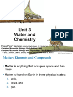 Unit 3 - Water and Chemistry
