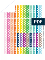 PDF Functional Scalloped Checklist - Rainbow - By Lovely Planner