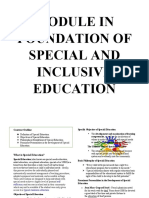 Module in Foundation of Special and Inclusive Education PDF Free