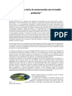 El Ingeniero Civil y La Conservación Con El Medio Ambiente