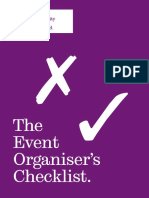 The Event Organiser's Checklist