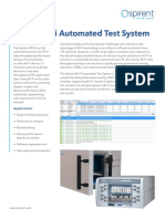 Spirent Wi-Fi Automated Test System: Applications